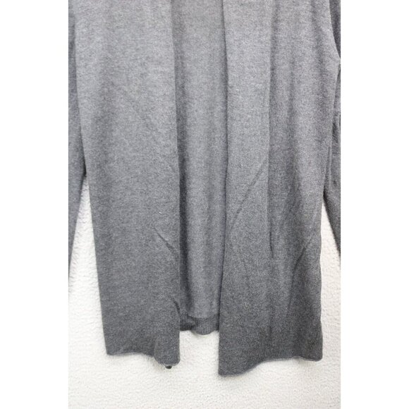Joan Vass Long Sleeve Open Front Cardigan-Cashmere Blend-Size Medium - Picture 2 of 11